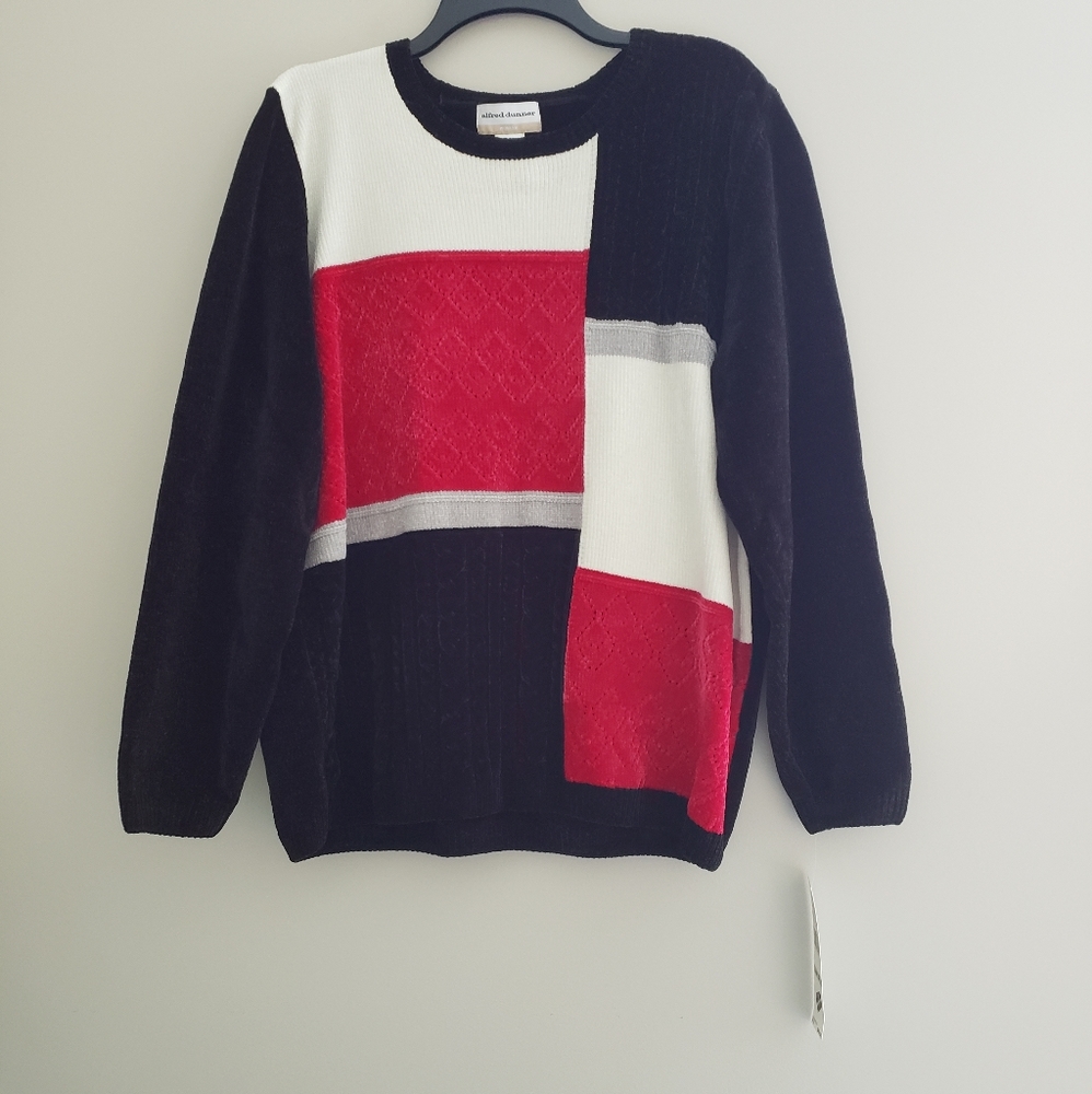 ***SOLD*** Alfred Dunner Plus Size Colorblock Sweater NWT